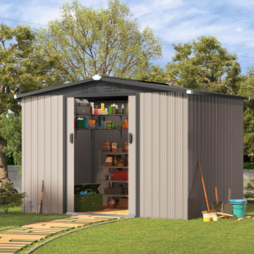 Small Outdoor Storage Tool Shed with Sliding Door  product image