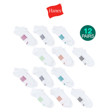 Hanes Xtemp No Show Socks (12-Pack) product image