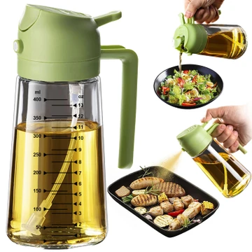 2 In 1 Glass Oil Dispenser Bottle product image