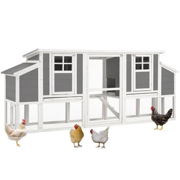 98'' Large Chicken Coop with Run with Pull-Out Tray (for 6-8 Chickens) product image