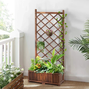 Outdoor Raised Garden Bed with Trellis product image