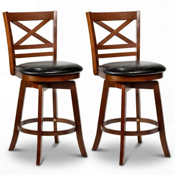 25” Swivel Counter Barstools with Backrest (Set of 2 or 4) product image