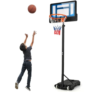 Kids Basketball Hoop with Adjustable Height and Built-in Wheels product image