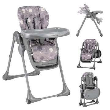  Foldable High Chair with 3-Position Backrest/Footrest  product image