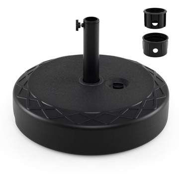 Fillable Patio Umbrella Base with Built-In Wheels and Grooved Handle product image