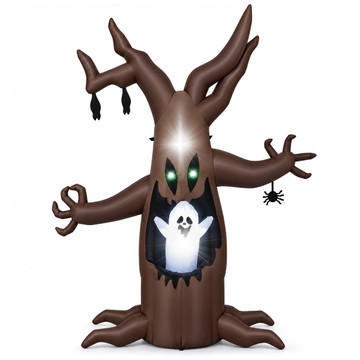 8-foot Halloween Inflatable Tree with Animated Ghost product image