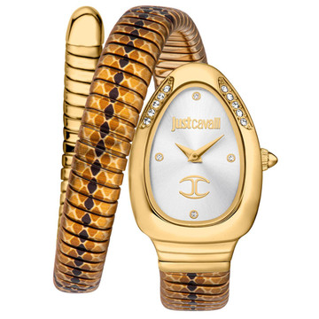 Just Cavalli Women's Snake Silver Dial Watch product image