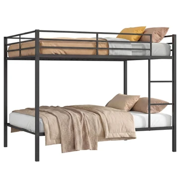 Modern Heavy-Duty Bunk Bed with Built-In Safety Ladder product image