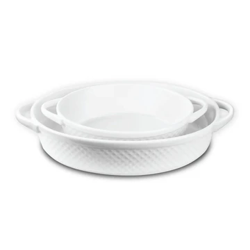 Le Regalo 2-Piece Stoneware Oval Baker Set product image
