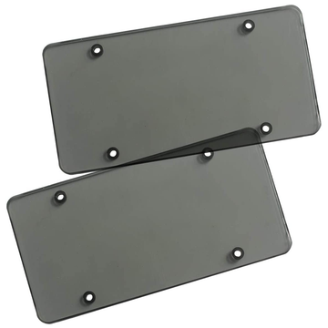 Zone Tech® Transparent Smoked License Plate Cover (2-Pack) product image Zone Tech® Transparent Smoked License Plate Cover (2-Pack) product image