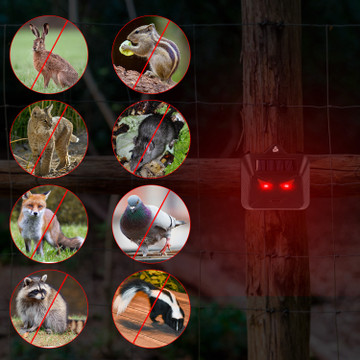 Solar Wild Animal Predator Deterrent with Red LED Lights (4-Pack) product image