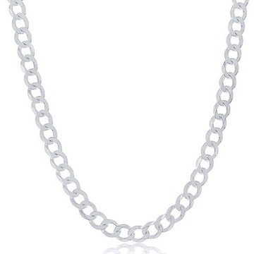White Gold Filled Cuban Chain Necklace product image White Gold Filled Cuban Chain Necklace product image