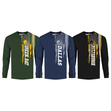 Men's Football USA Flag Long Sleeve Shirt product image Men's Football USA Flag Long Sleeve Shirt product image