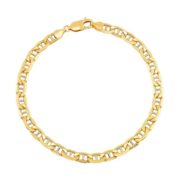 Italian 10K Gold Mariner Hollow Link Chain Bracelet product image Italian 10K Gold Mariner Hollow Link Chain Bracelet product image