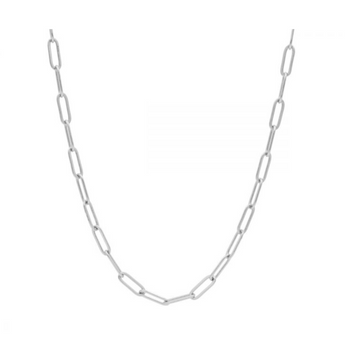 4.8mm .925 Sterling Silver Classic Paperclip Necklace product image 4.8mm .925 Sterling Silver Classic Paperclip Necklace product image