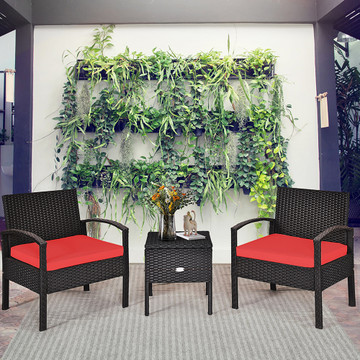 3-Piece Patio Rattan Furniture Set  product image 3-Piece Patio Rattan Furniture Set  product image