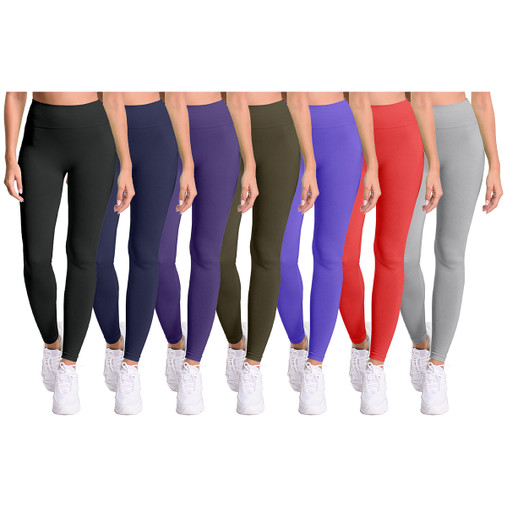 Women's Warm Fleece Lined Thermal Leggings (3-Pack) - DailySteals