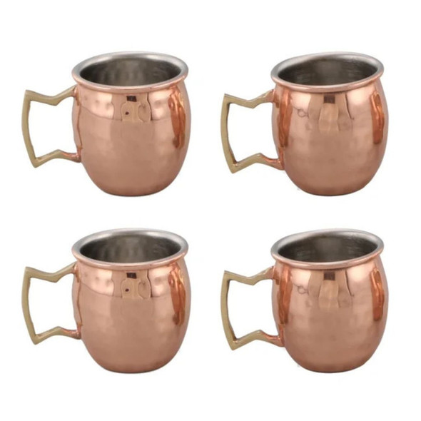 Moscow Mule Mug Set Copper-Plated Stainless Steel Shot Glasses (Set of 4) product image