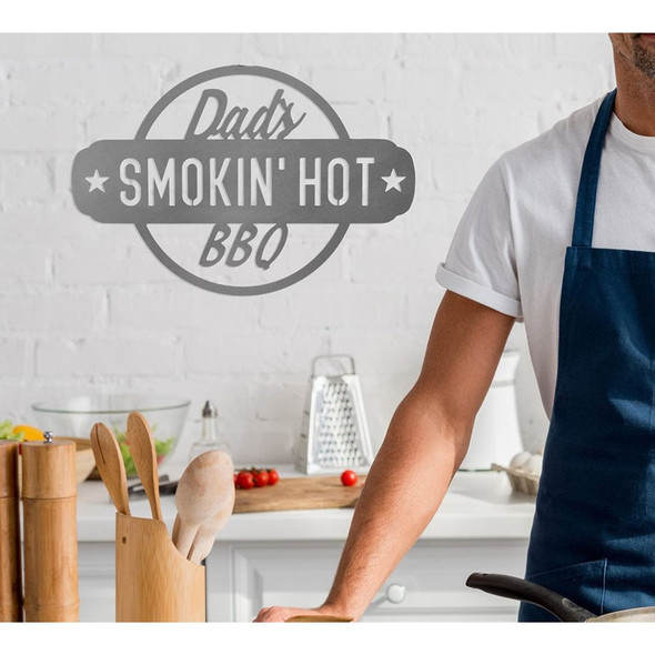 Personalized Smokin' Hot BBQ Sign product image