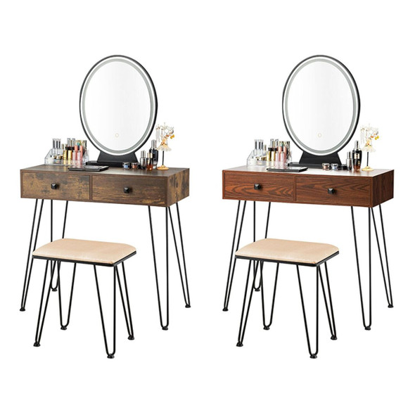 Vanity Table with Touch Switch 3-Color Lighting product image