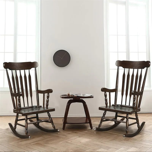 Wood Rocking Chair with Glossy Finish (Set of 2) product image