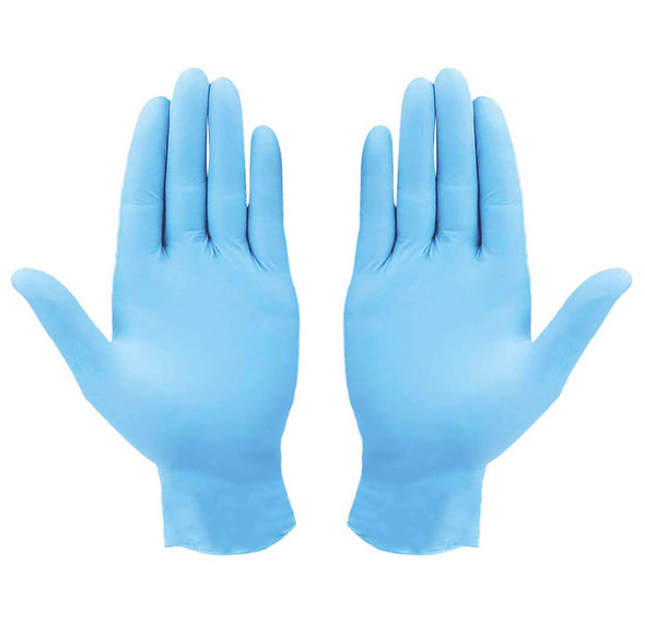 Powder Free Nitrile Rubber Disposable Examination Gloves (100-Pack) product image