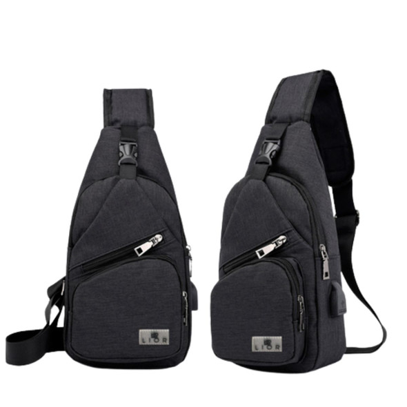 Lior™ Shoulder Crossbody Backpack with USB Cable product image