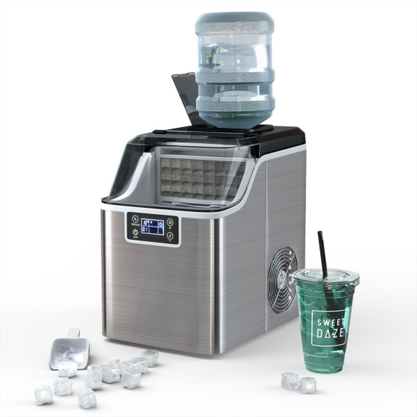 Electric Countertop Ice Maker with Ice Scoop and Basket product image