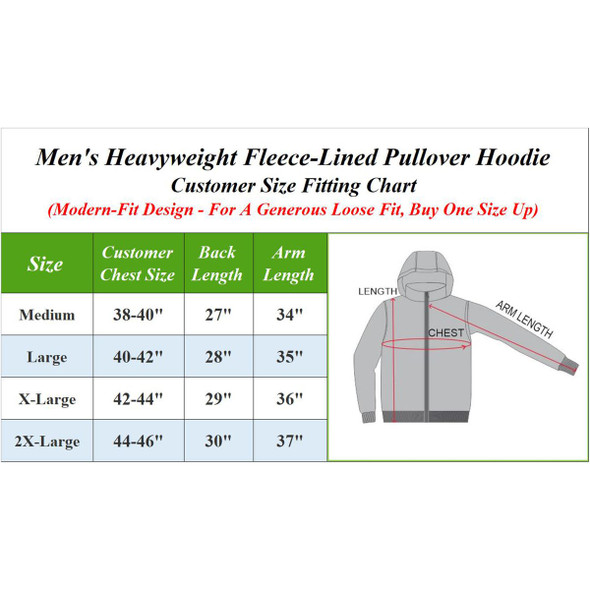 Men's Heavyweight Fleece Lined Pullover Hoodie  (2-Pack) product image