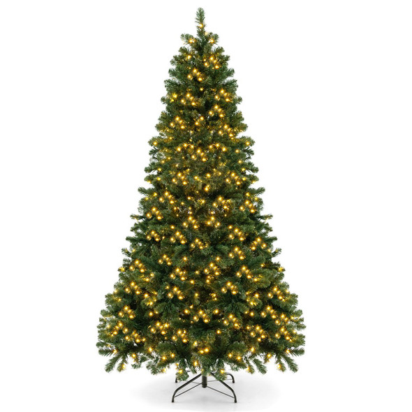 7-Foot Pre-Lit Artificial Christmas Tree with 1,188 Branch Tips product image