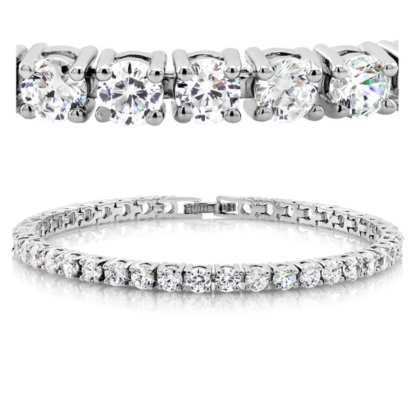 18K Gold Plated Cubic Zirconia Classic Tennis Bracelet product image