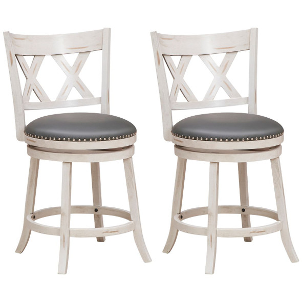 25.5-Inch Hand-Antiquated Stools (Set of 2) product image