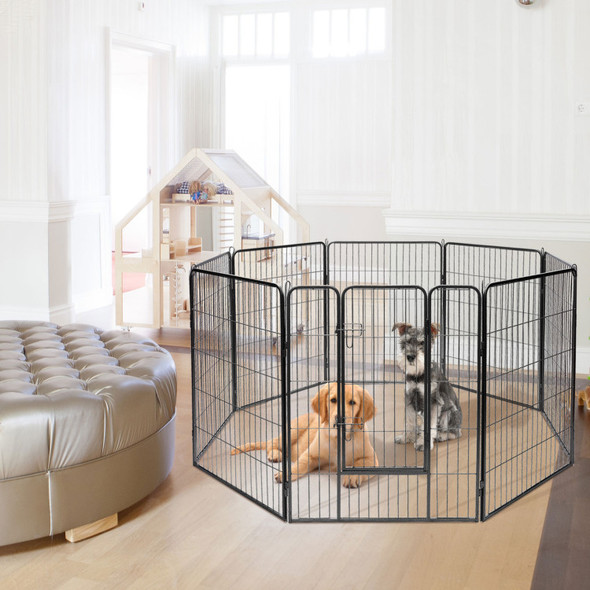 Metal Pet Playpen Dog Fence with Door product image