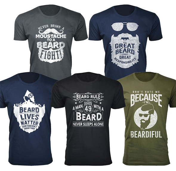 Men's Greatest Beard Themed T-Shirts product image