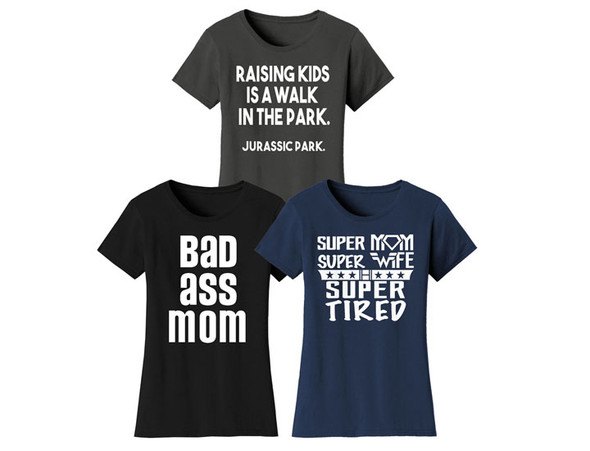 Super Mom Themed T-Shirt product image