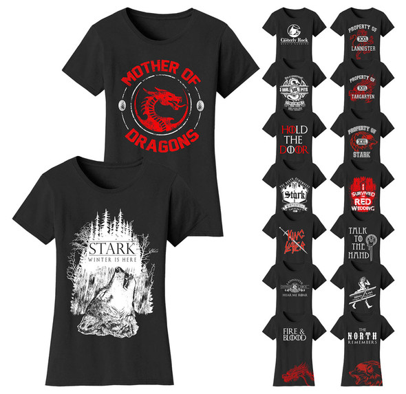 Women’s Thrones and Dragons T-Shirt product image