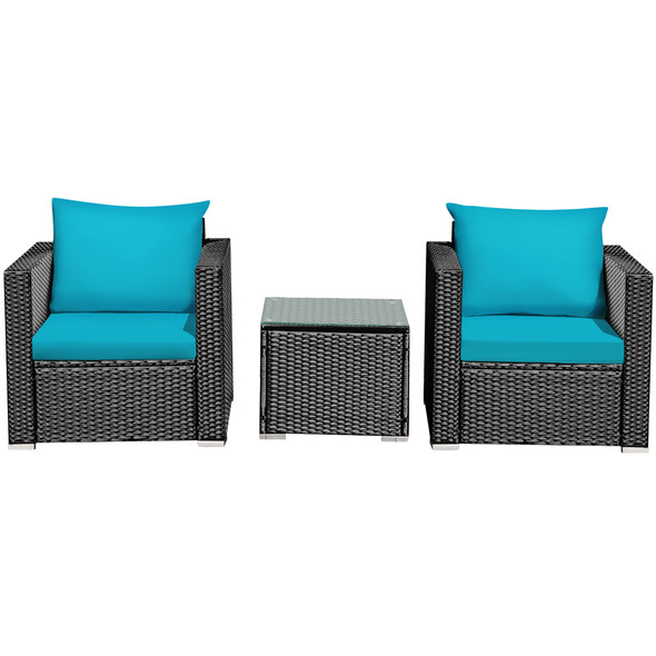 3-Piece Patio Rattan Wicker Furniture Set  product image