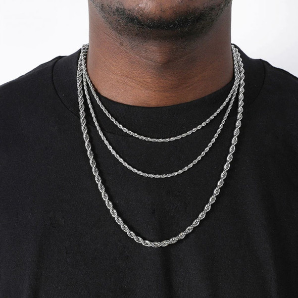 Hip Hop Rope Chain Necklaces Men Jewelry product image