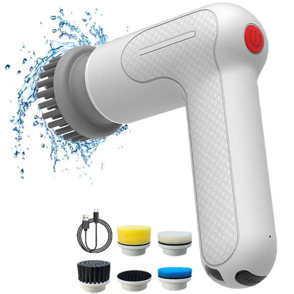 Electric Spin Scrubber Spofan Cordless Cleaning Brush with Replaceable Brush Heads and Rotating Speed Portable Shower Scrubber for Kitchen Tub Floor Car product image