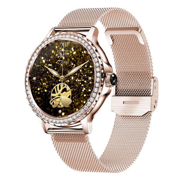 Smart Watch For Lady Women Bluetooth Call 100+Sports Mode Fitness Women DIY Dials With Body/Sleep Monitor For IOS Android Color Rosegold product image