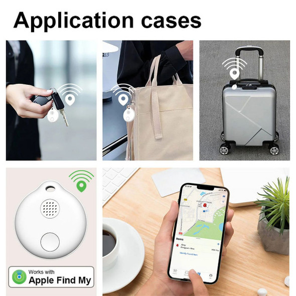 Portable GPS Tracking, Smart Anti Loss Device, GPS Smart Finders Tracker Device for Kids Pets White product image