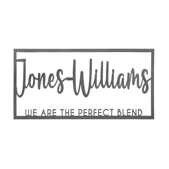 Personalized Family Name Metal Wall Decor product image