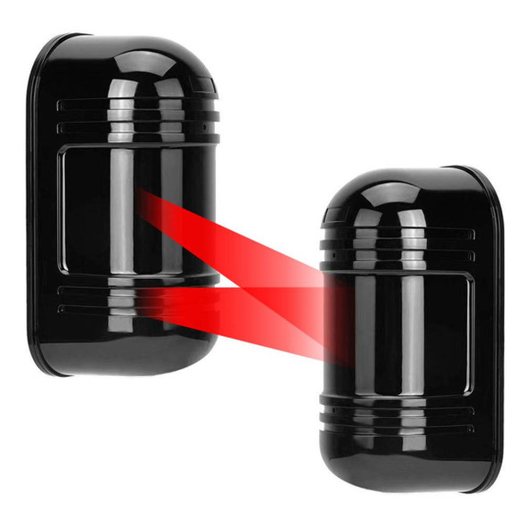 Double Beam Outdoor 100m Security Active IR Infrared Detector with Beam Alignment Sensor Alarm product image