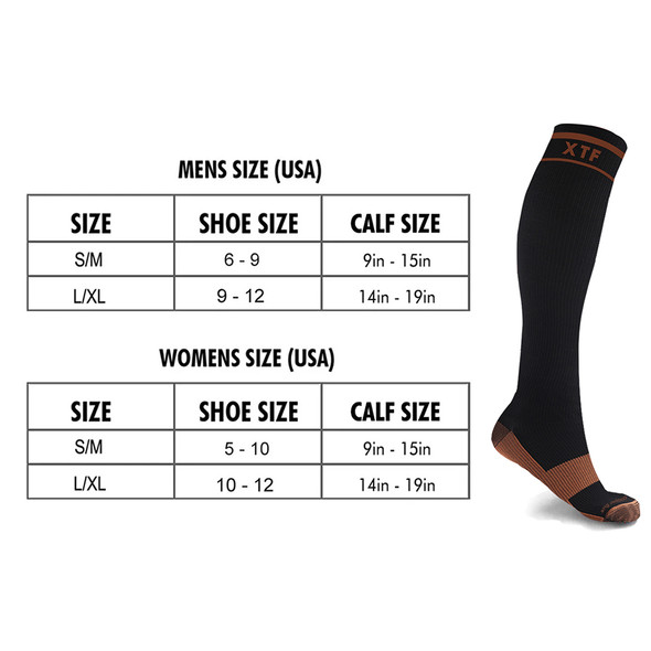 Everyday Wear 15-20mmHg Copper-Infused Knee-High Compression Socks (6-Pairs) product image