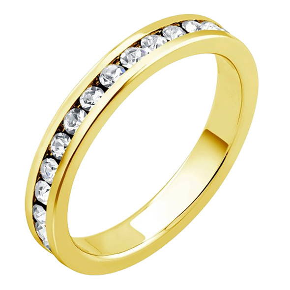 18K Gold-Plated Eternity Band Ring product image