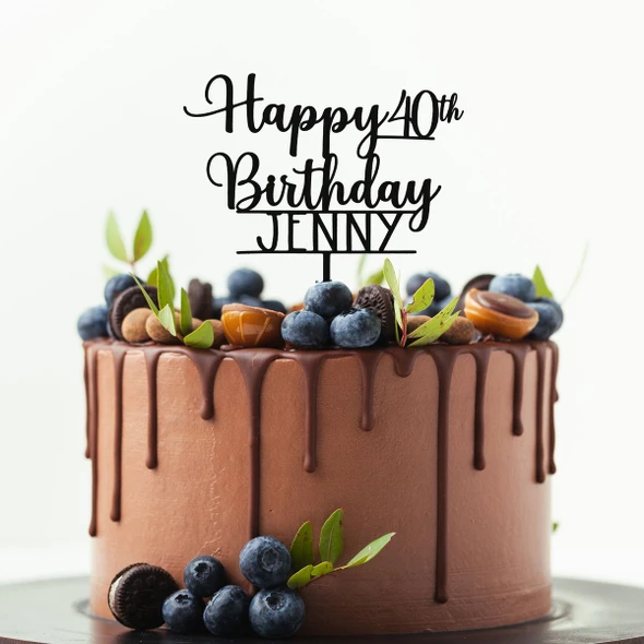 Personalized Birthday Cake Topper product image