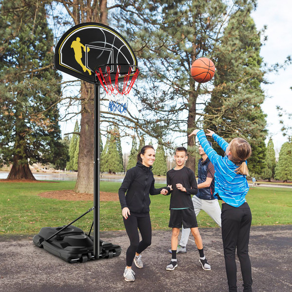 4.25-10-Foot Portable Adjustable Basketball Hoop System product image