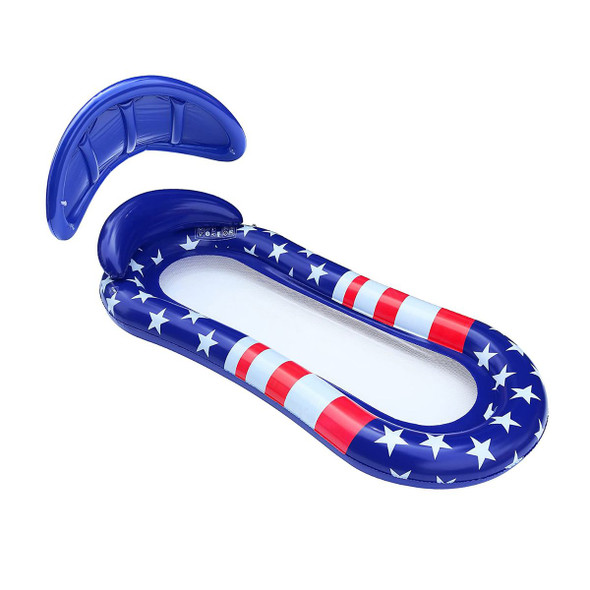 70-Inch Inflatable Pool Float Lounger with Canopy product image