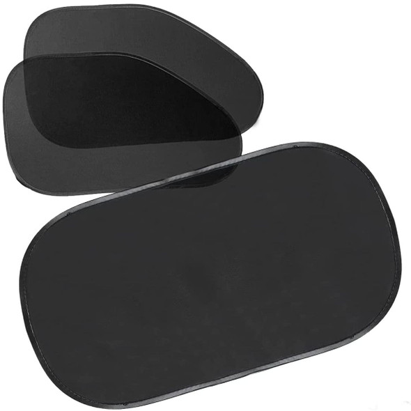 Zone Tech® 3-Piece Car Side And Rear Window Cling-on Sun Shades, SS0023 product image