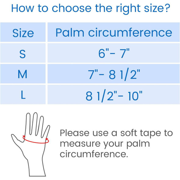 Thumb Support Brace - CMC Joint Stabilizer Orthosis, Splint for Women Men, Comfortable, Adjustable(The Palm Circumference 19-23 CM) Left Hand Only product image